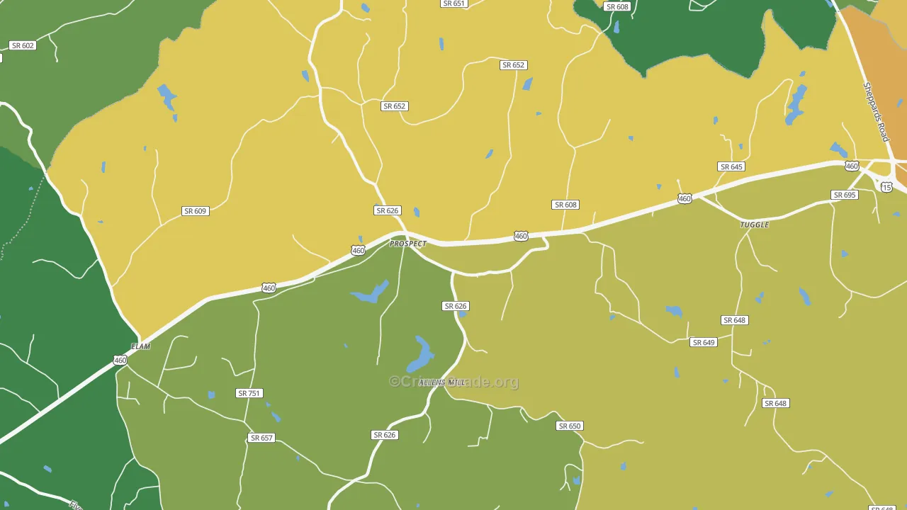 23960, VA Map of Theft Rates