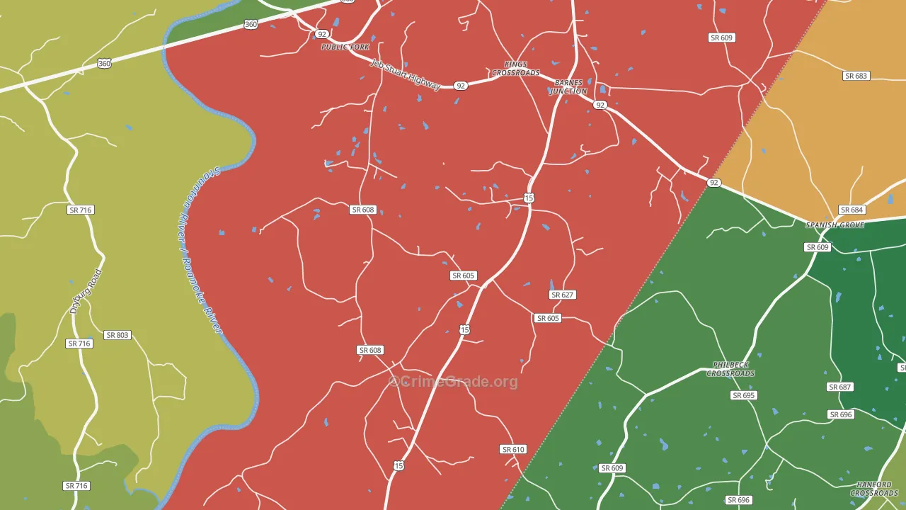 23964, VA Map of Theft Rates