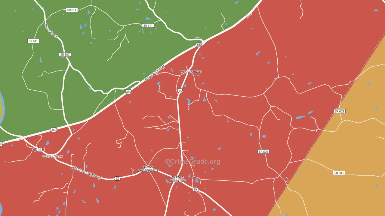 23976, VA Map of Theft Rates
