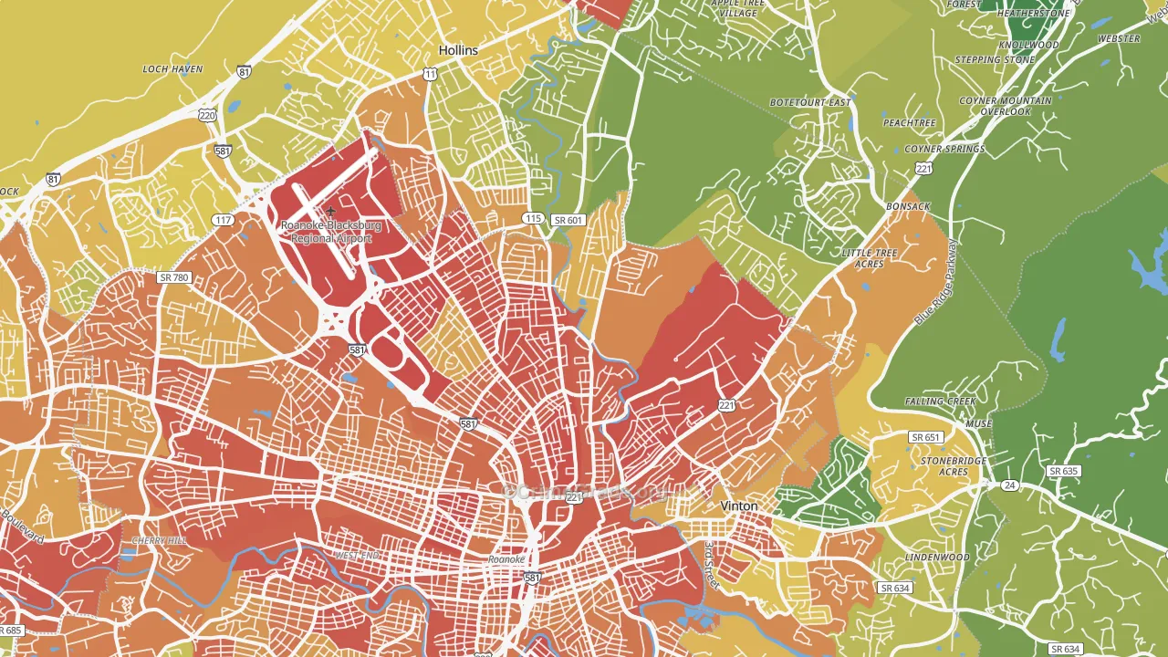 24012, VA Map of Theft Rates