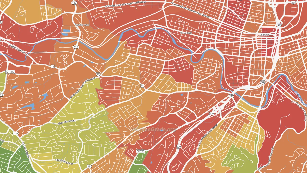 24015, VA Map of Theft Rates