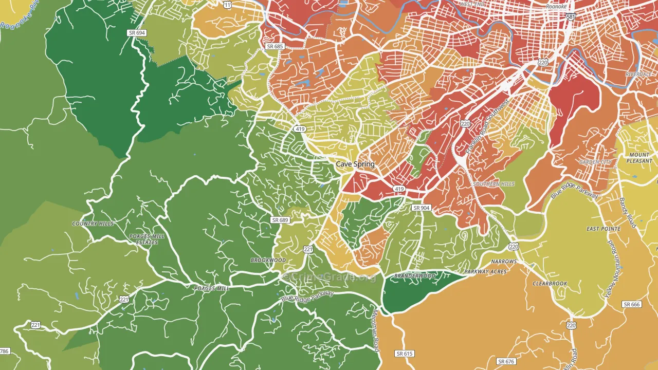 24018, VA Map of Theft Rates