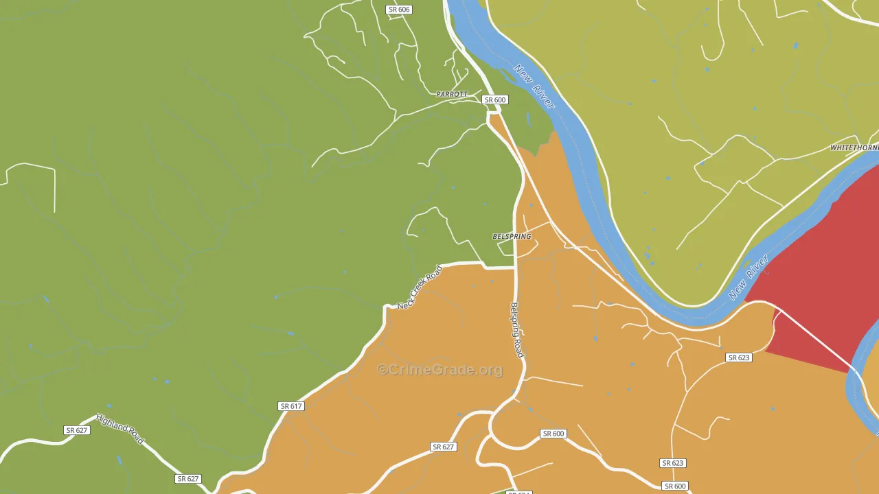 24058, VA Map of Theft Rates
