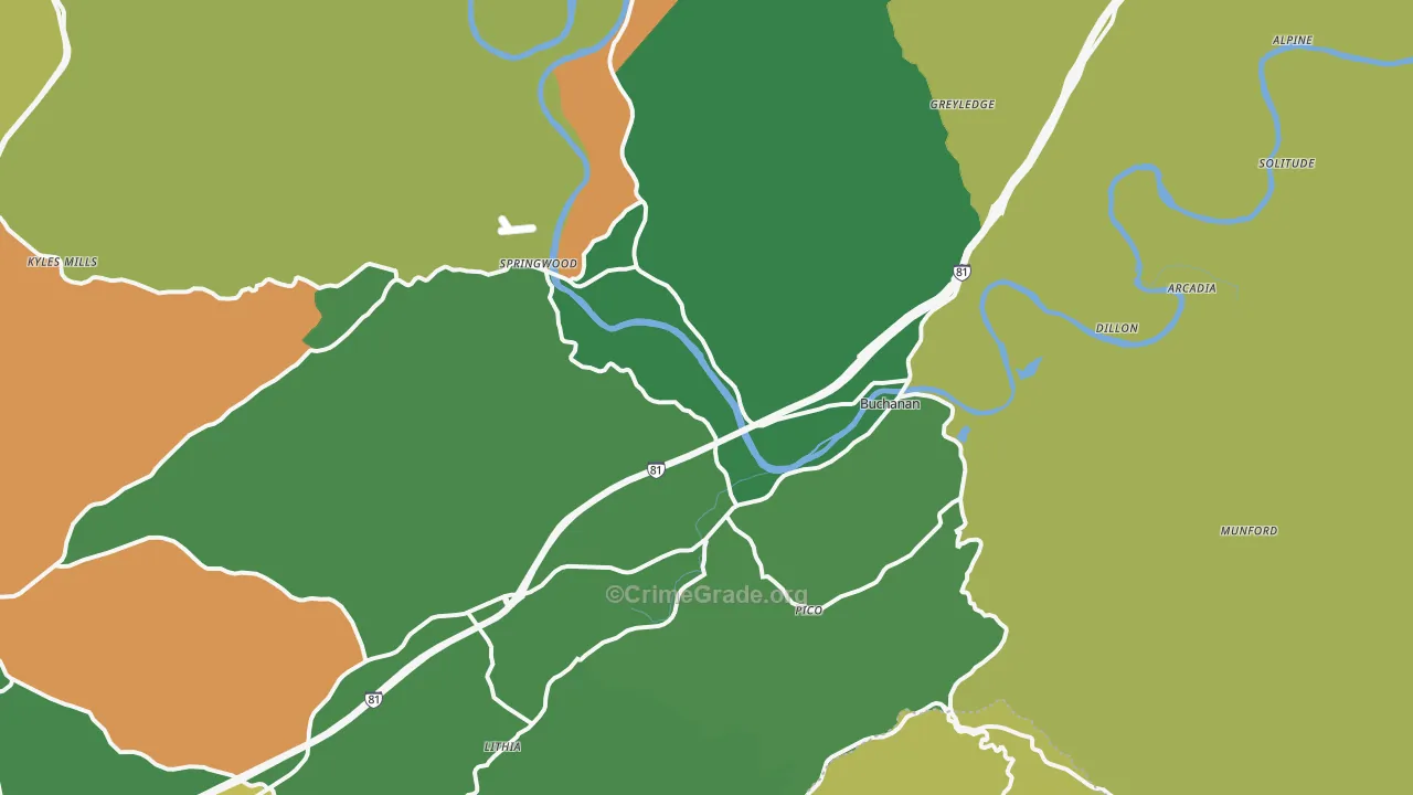 24066, VA Map of Theft Rates
