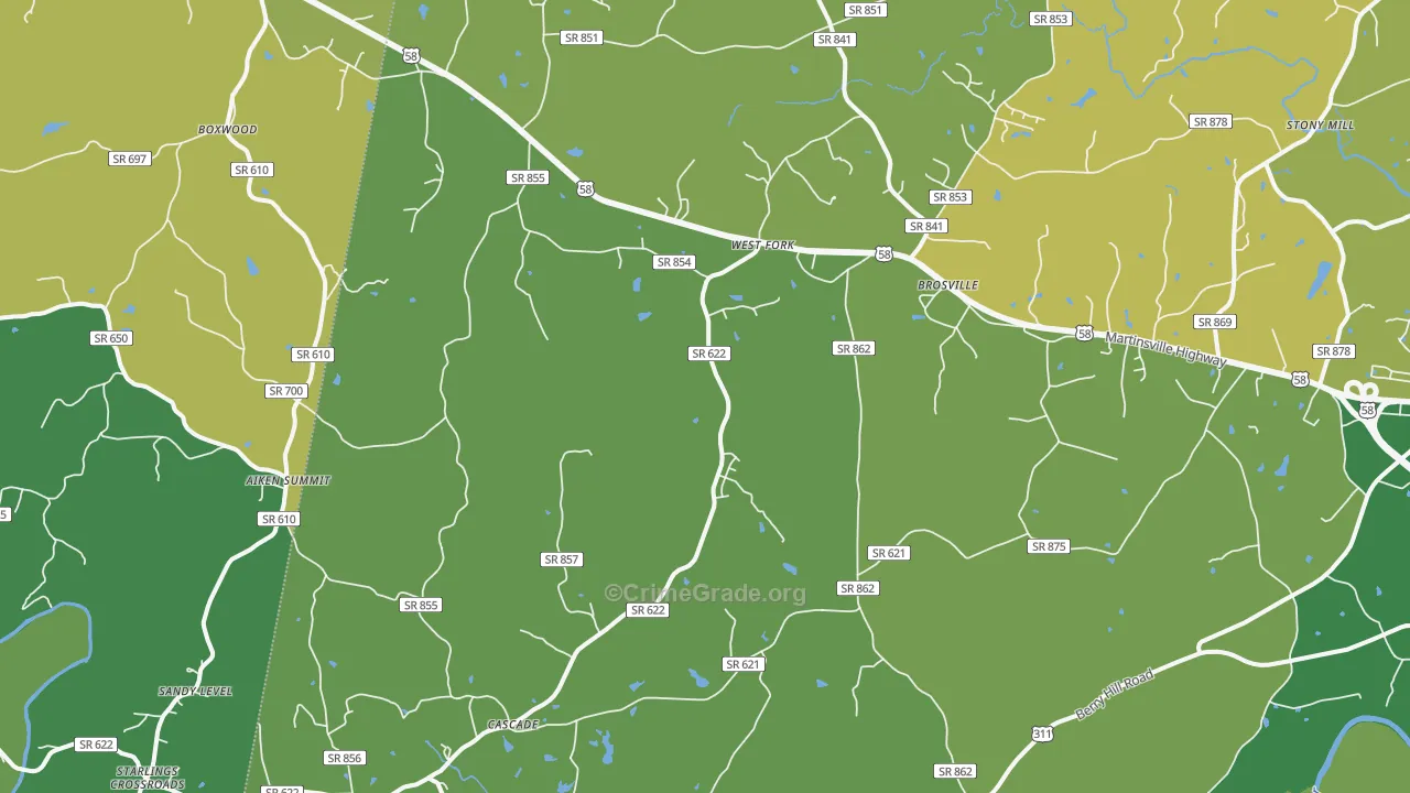 24069, VA Map of Theft Rates