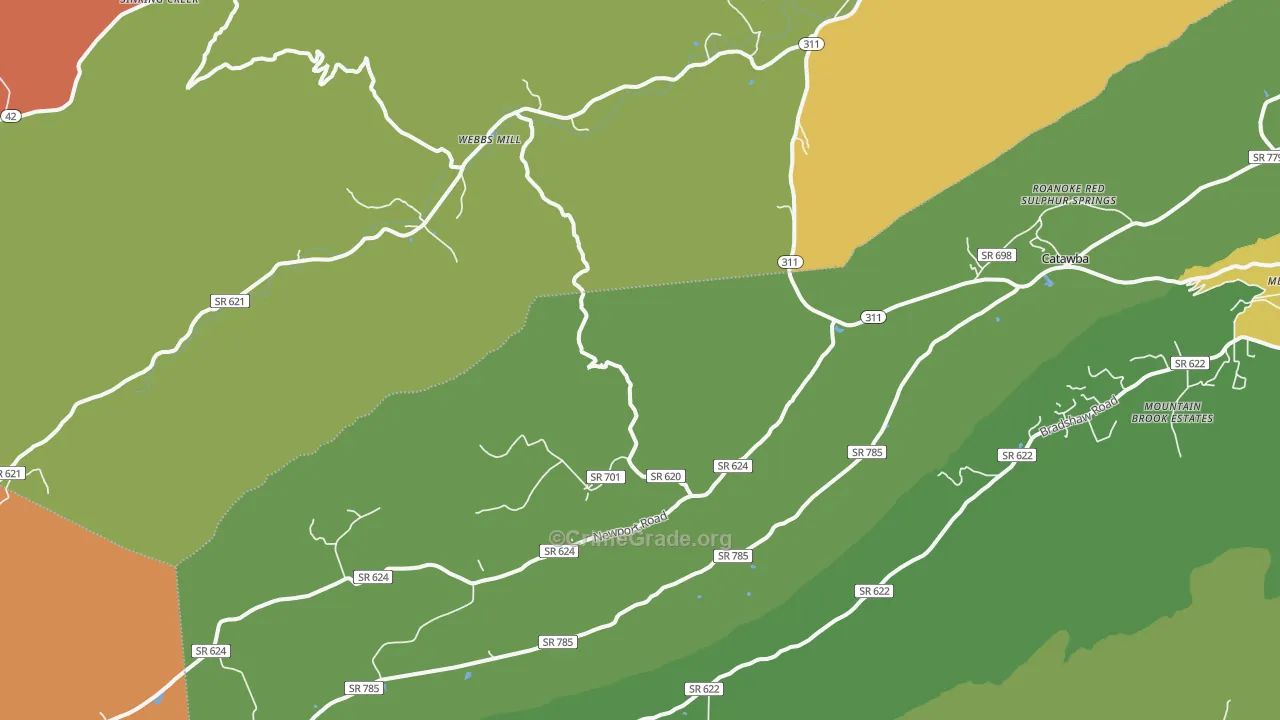 24070, VA Map of Theft Rates