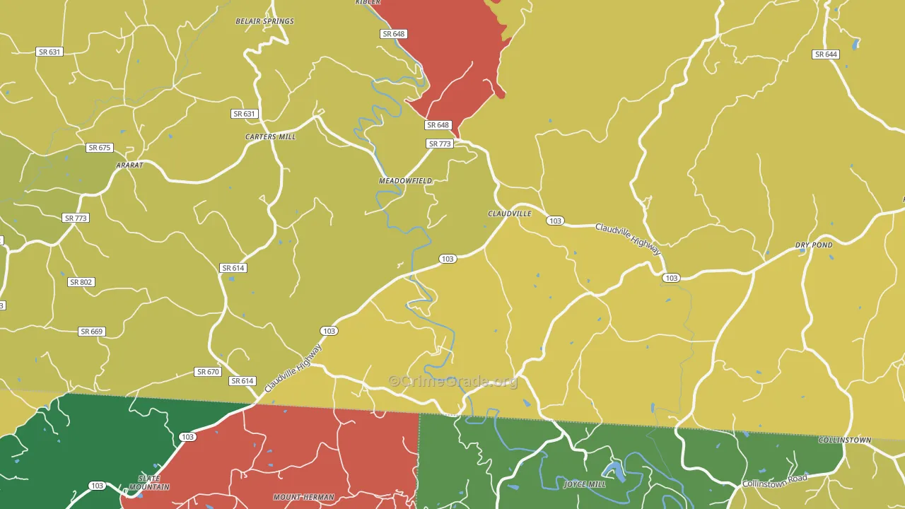 24076, VA Map of Theft Rates