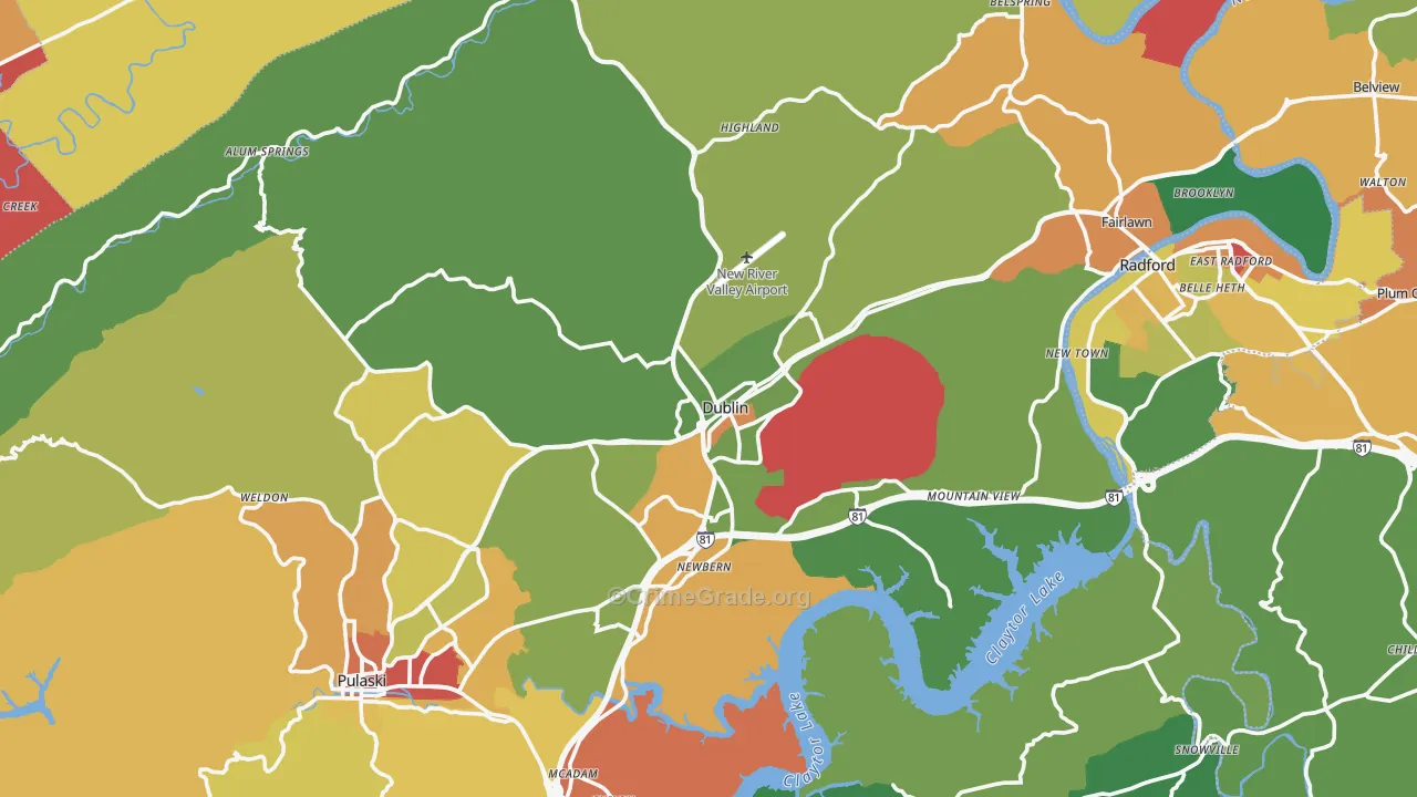 24084, VA Map of Theft Rates