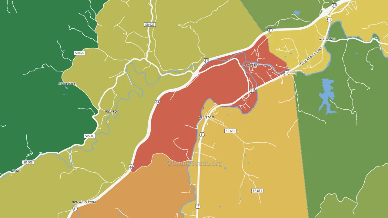 24087, VA Map of Theft Rates