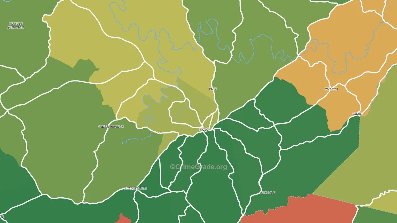 24091, VA Map of Theft Rates