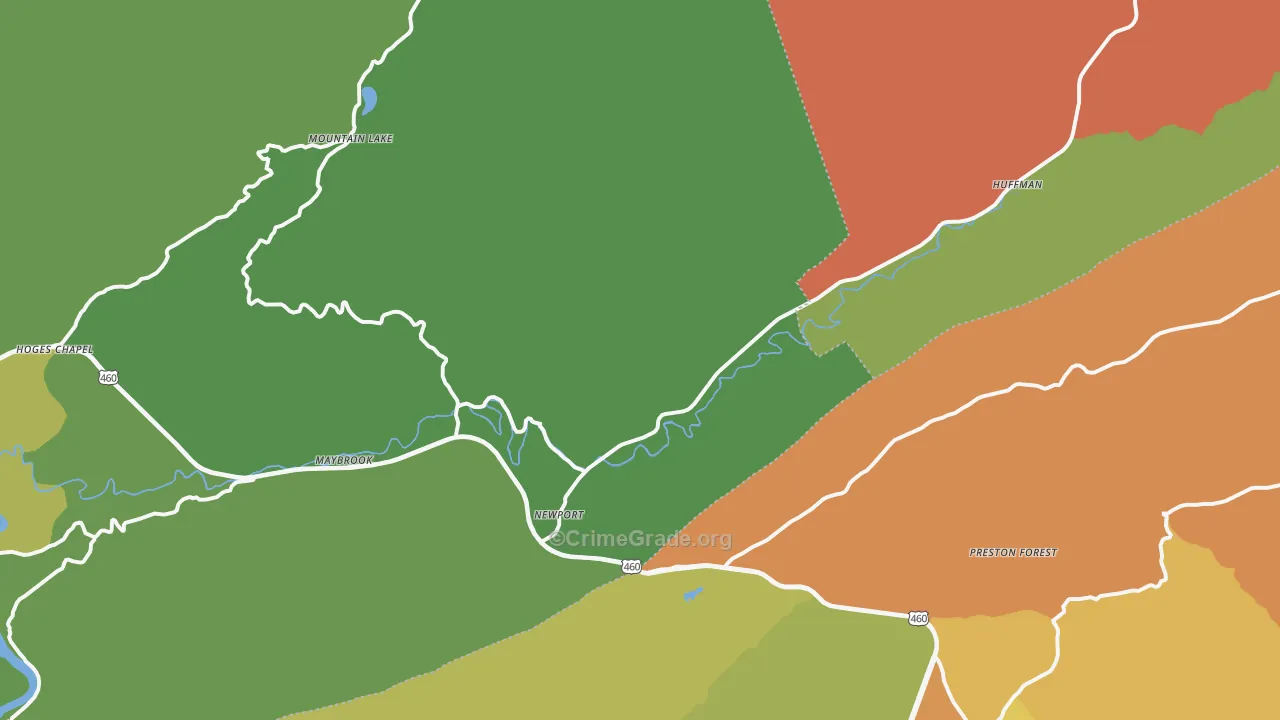 24128, VA Map of Theft Rates