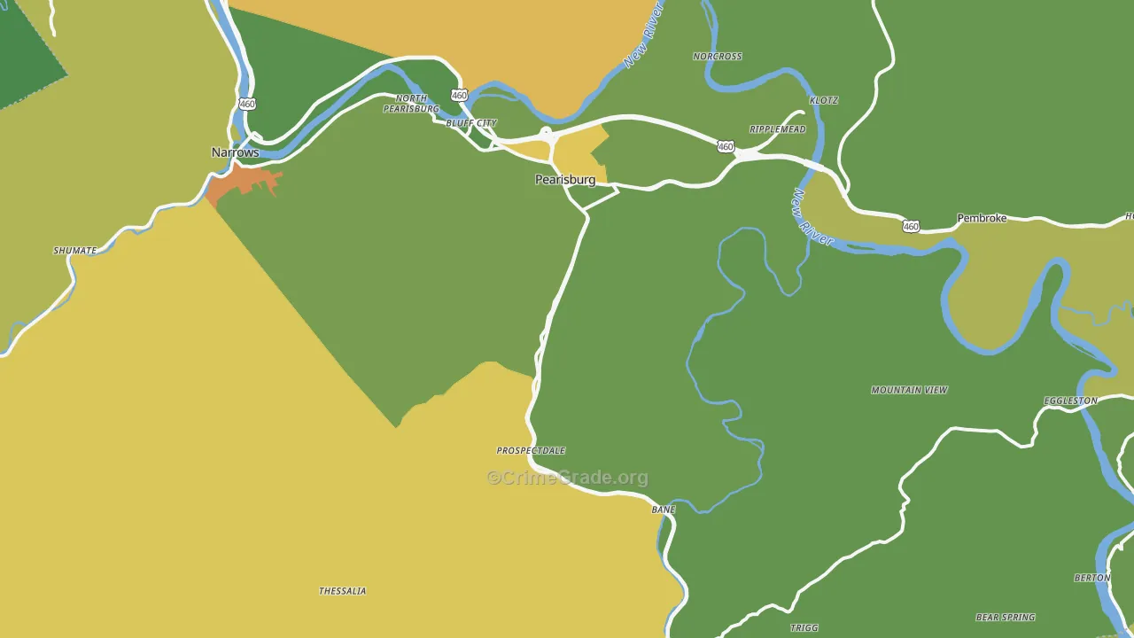 24134, VA Map of Theft Rates