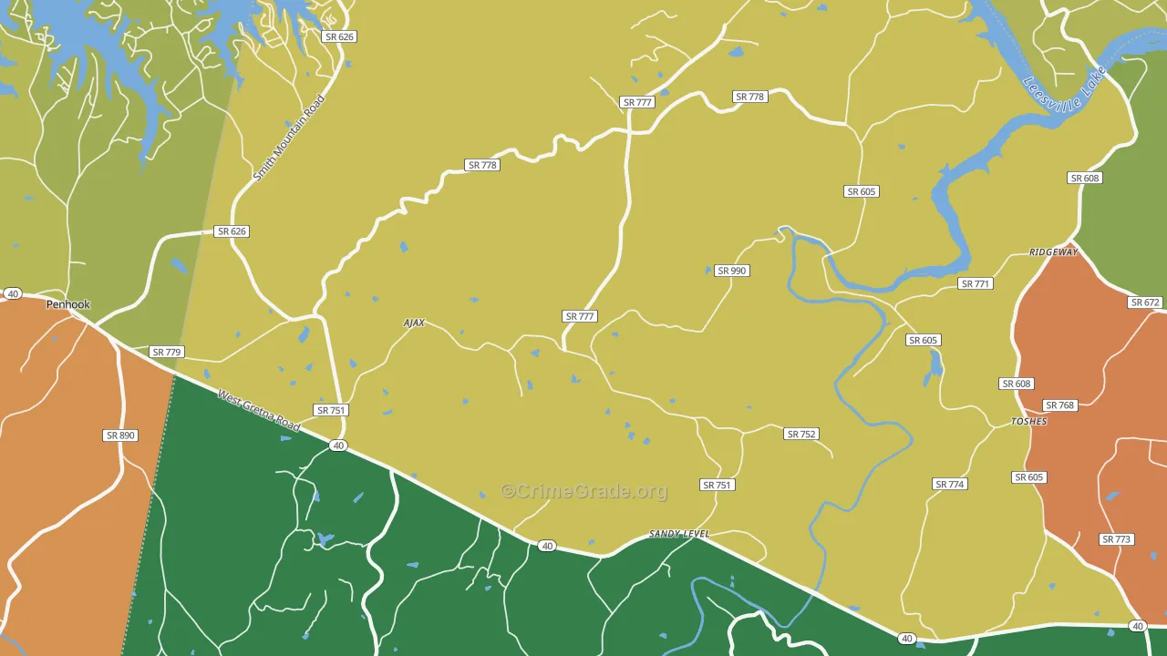 24161, VA Map of Theft Rates