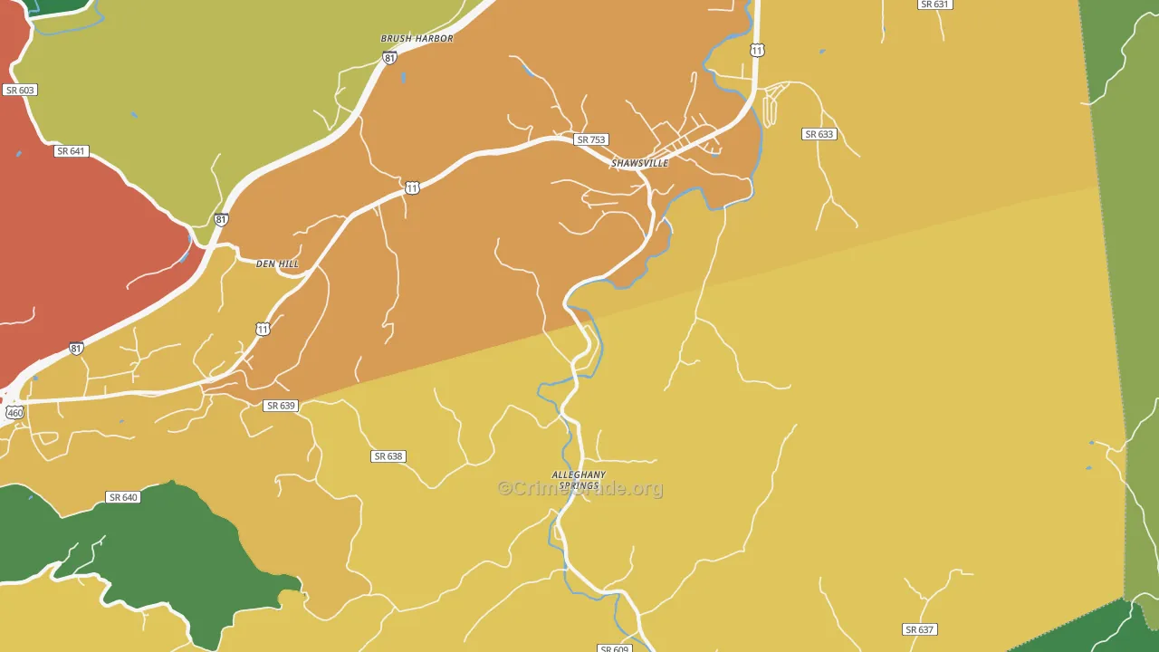 24162, VA Map of Theft Rates