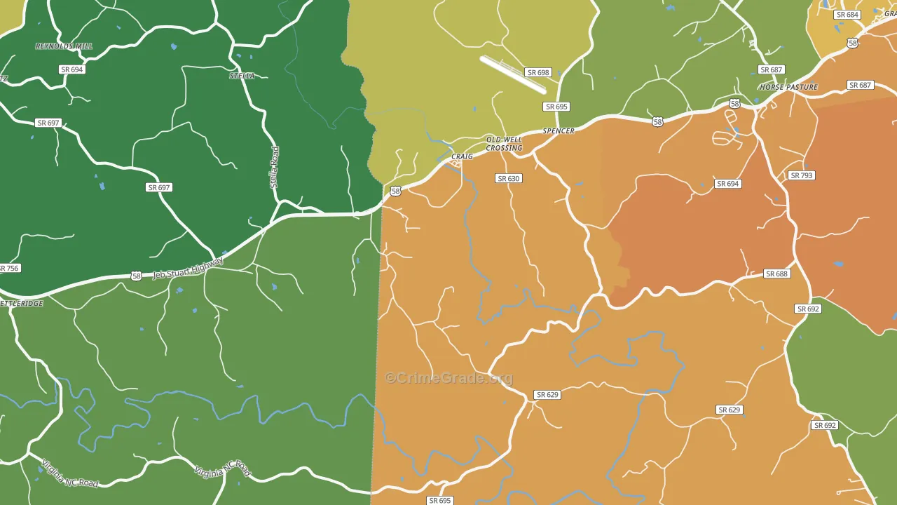 24165, VA Map of Theft Rates