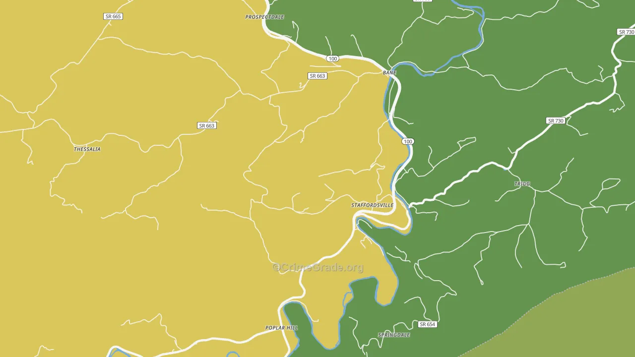 24167, VA Map of Theft Rates