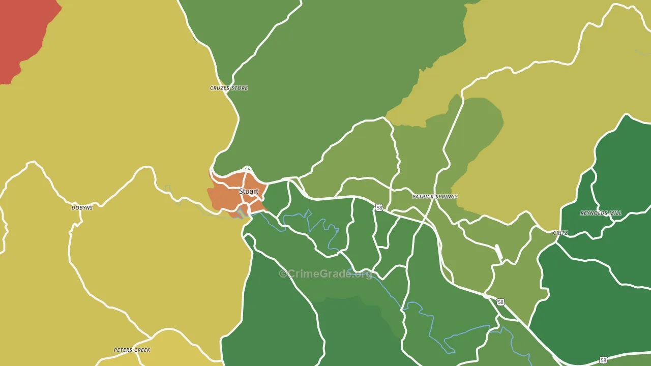 24171, VA Map of Theft Rates