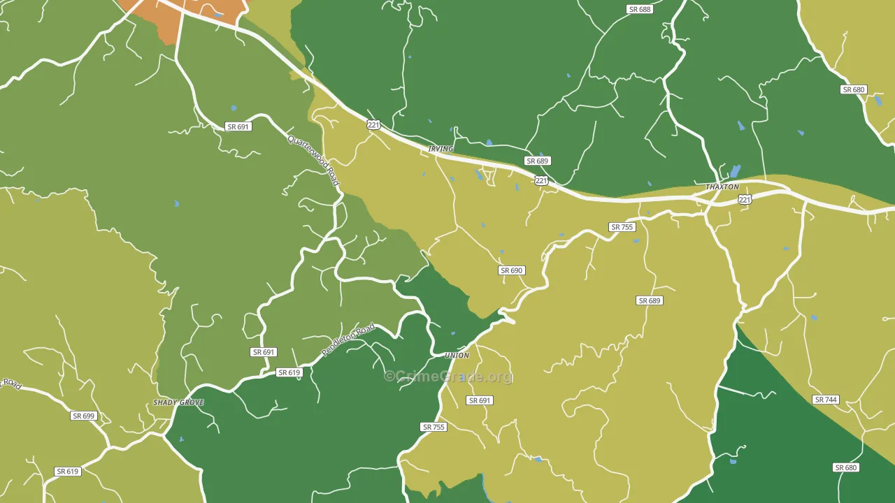 24174, VA Map of Theft Rates