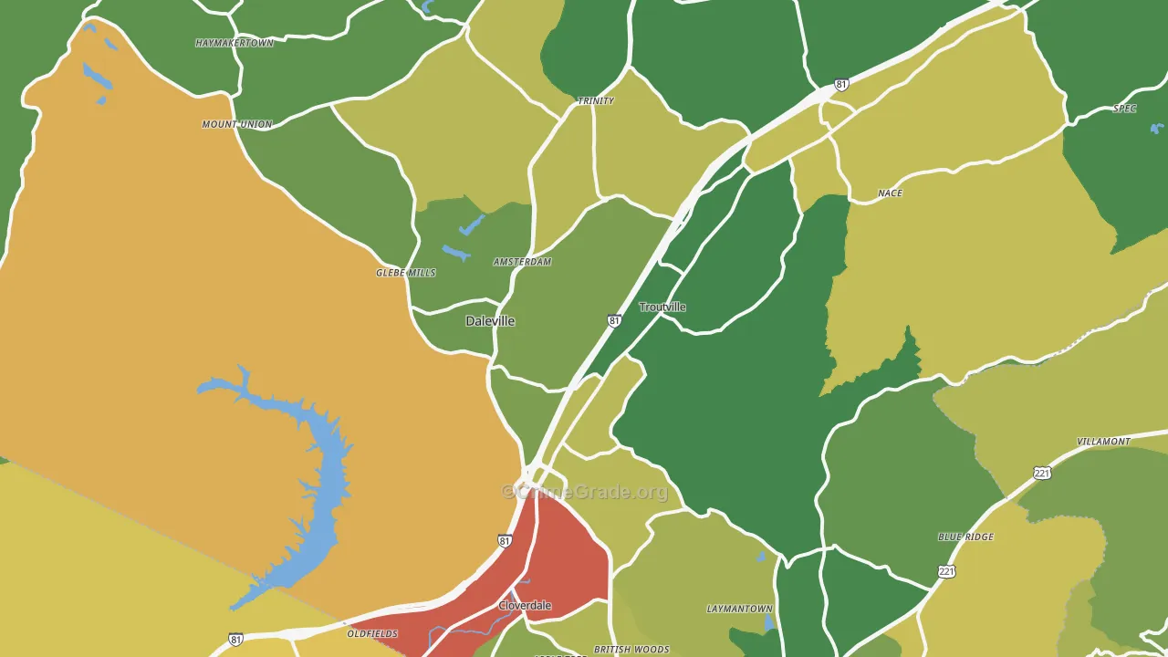 24175, VA Map of Theft Rates