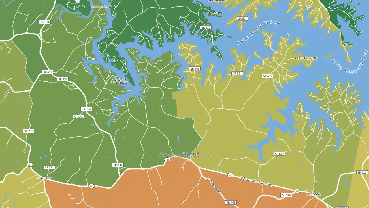 24176, VA Map of Theft Rates