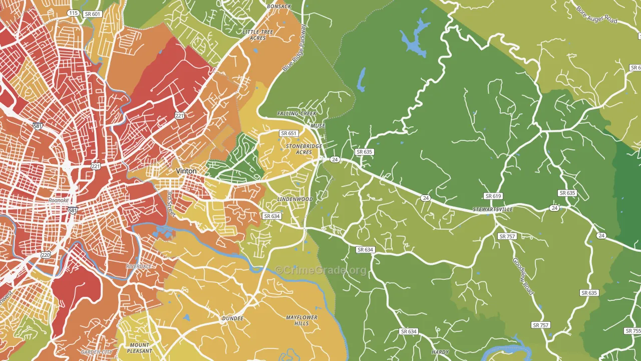 24179, VA Map of Theft Rates