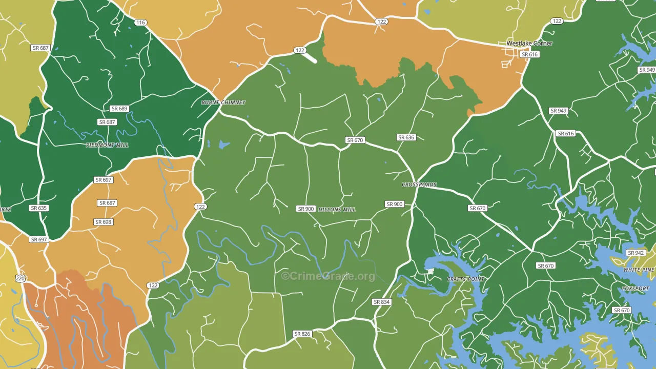 24184, VA Map of Theft Rates
