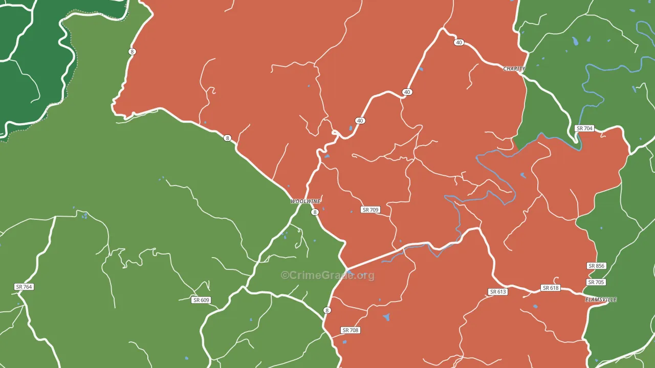 24185, VA Map of Theft Rates
