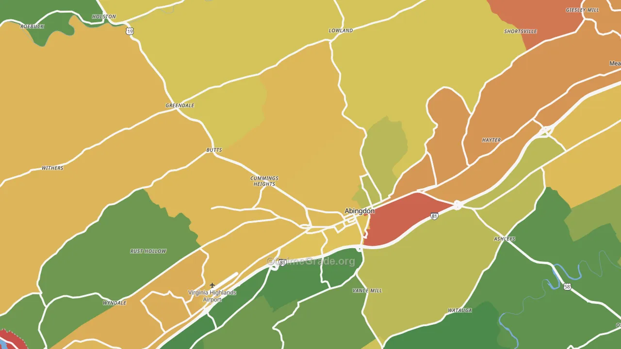 24210, VA Map of Theft Rates
