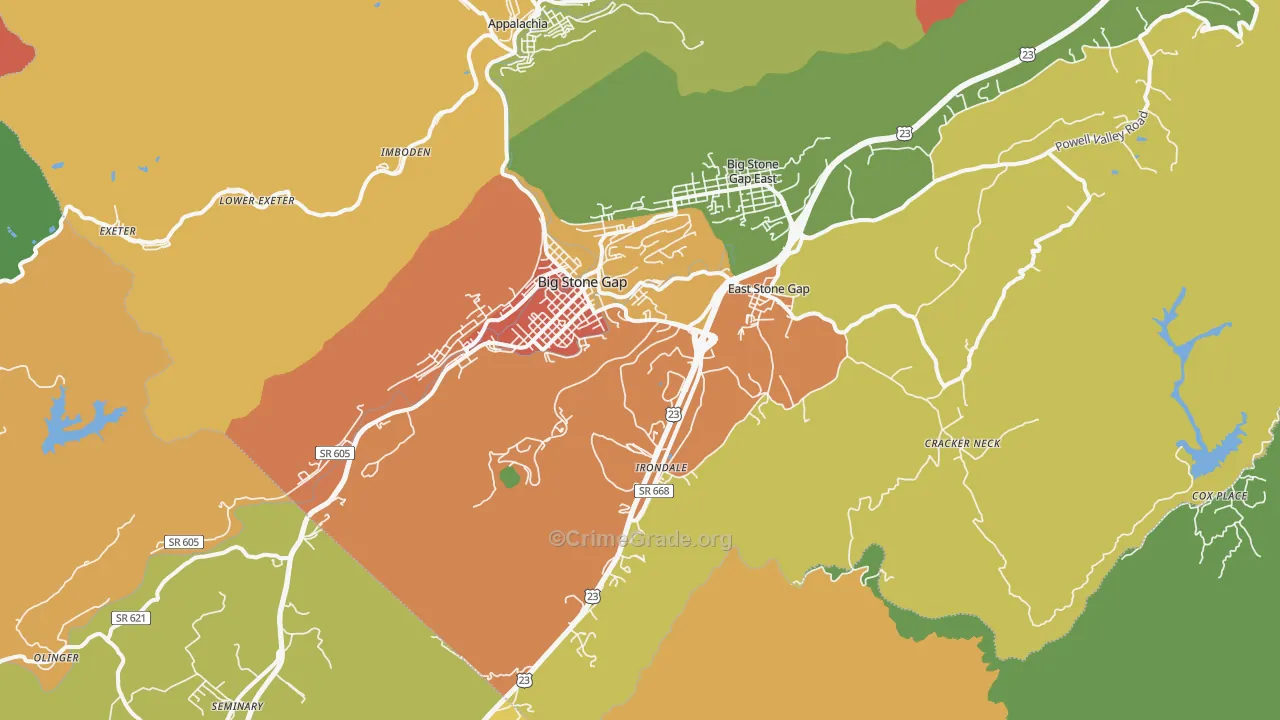 24219, VA Map of Theft Rates
