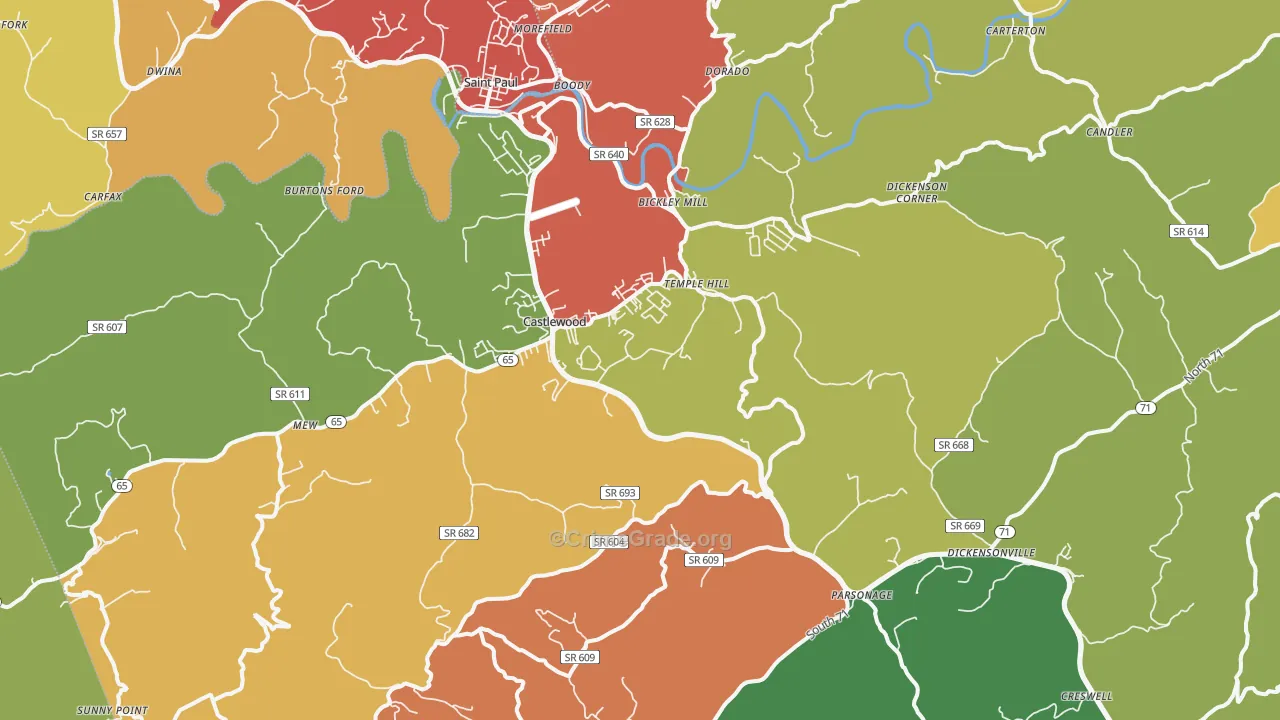24224, VA Map of Theft Rates
