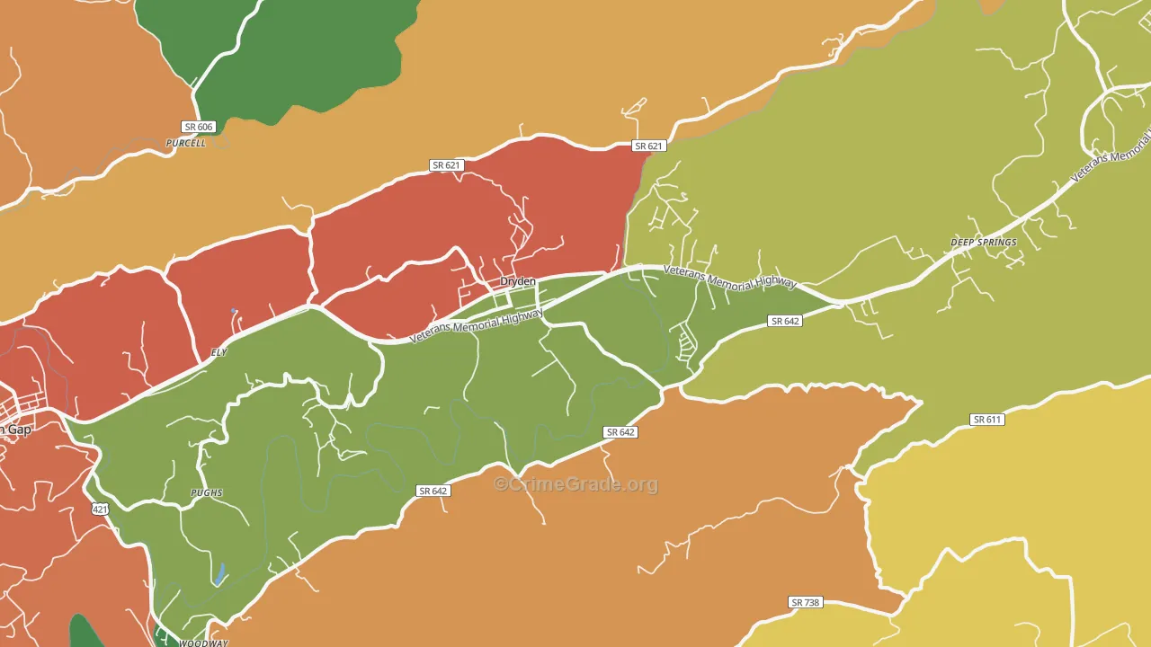 24243, VA Map of Theft Rates