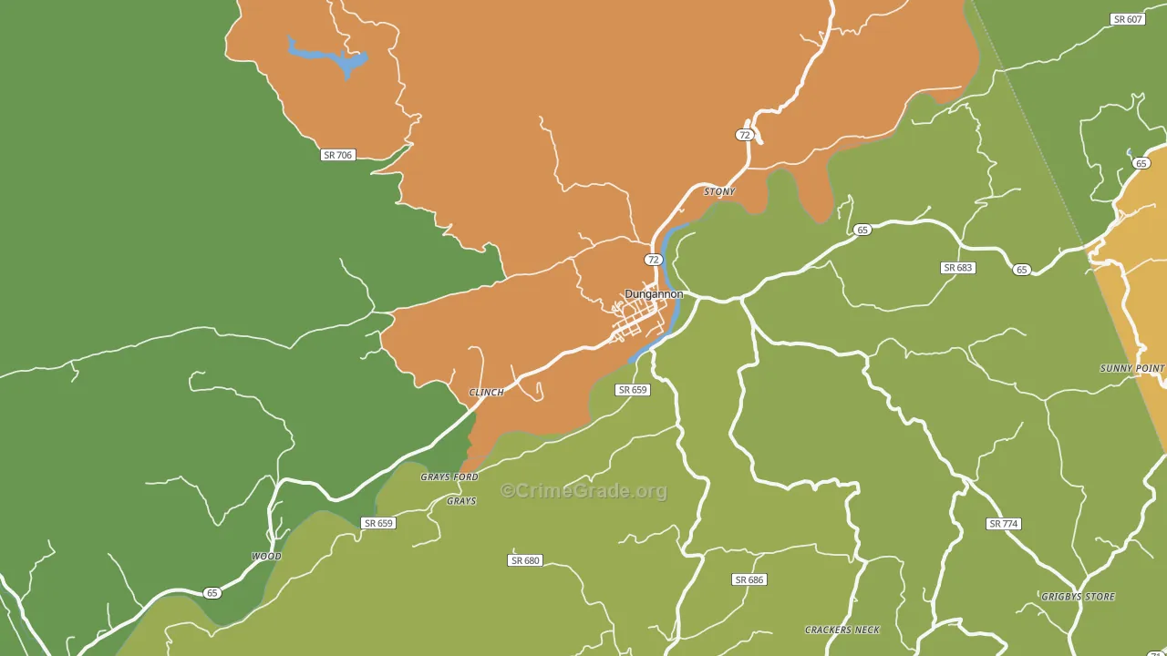 24245, VA Map of Theft Rates