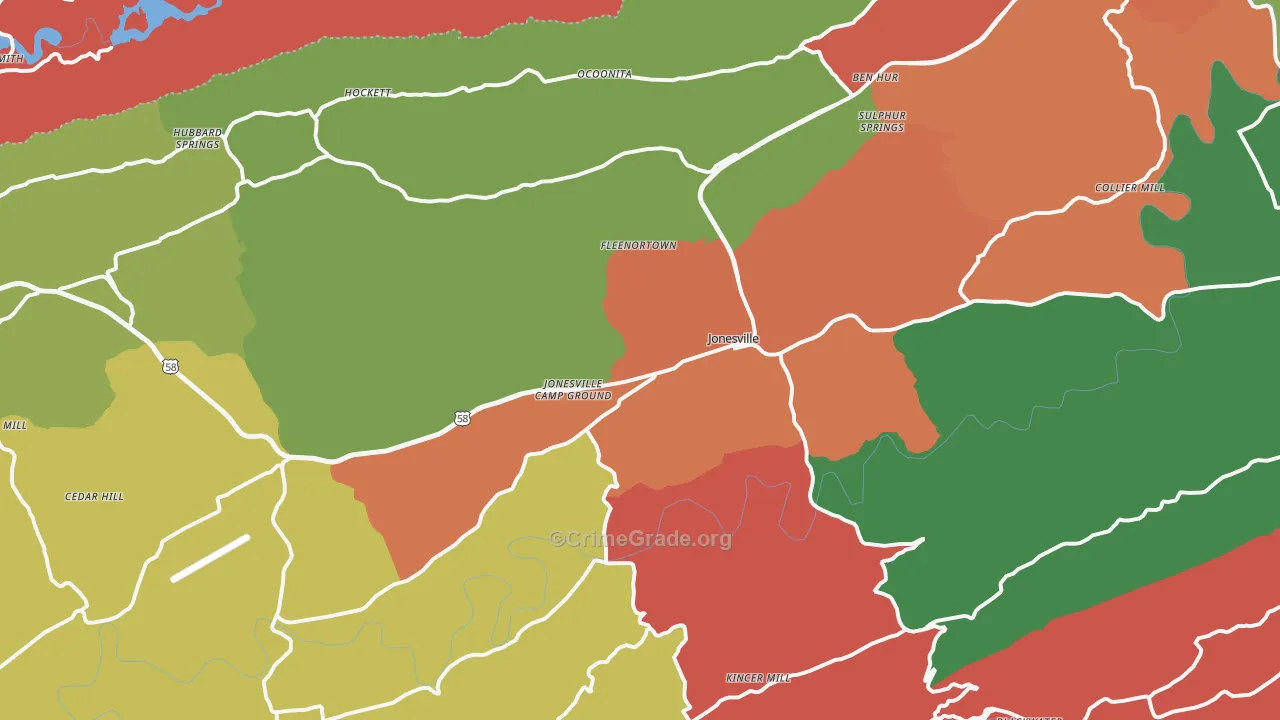 24263, VA Map of Theft Rates