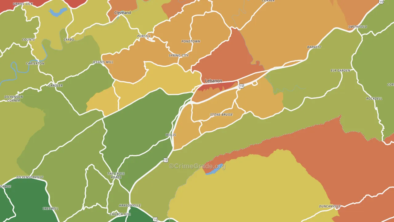 24266, VA Map of Theft Rates