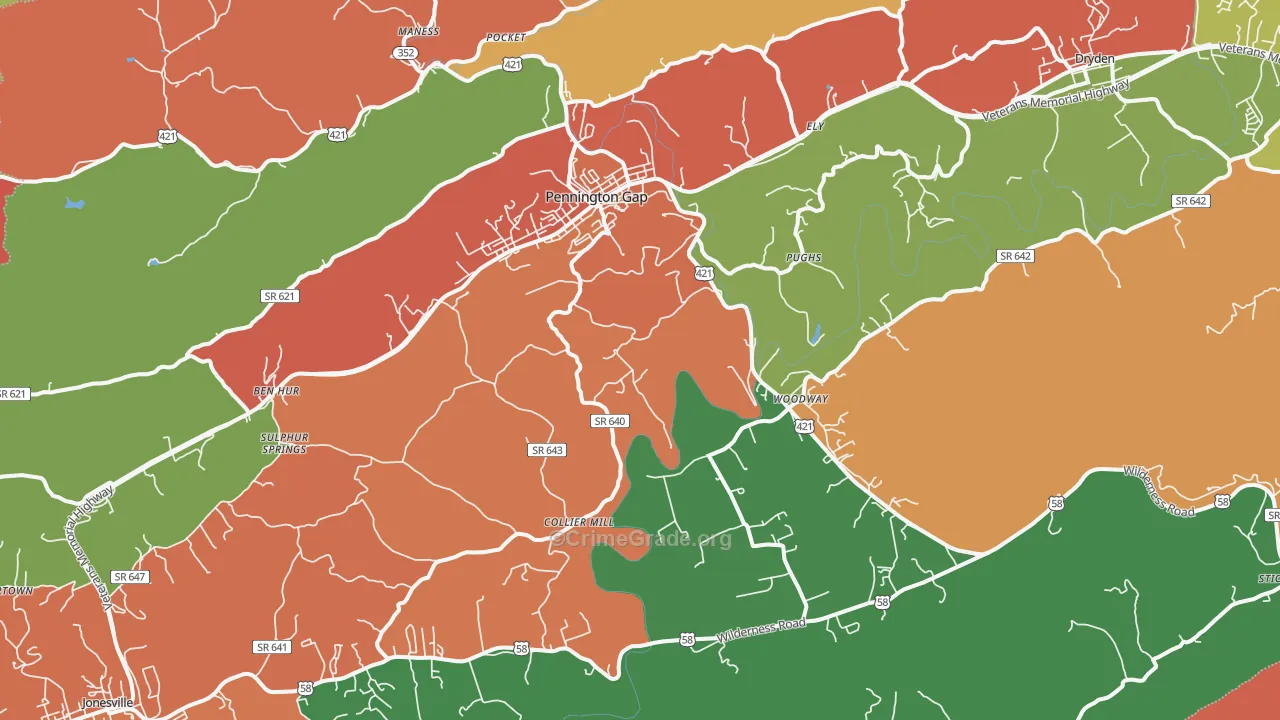 24277, VA Map of Theft Rates