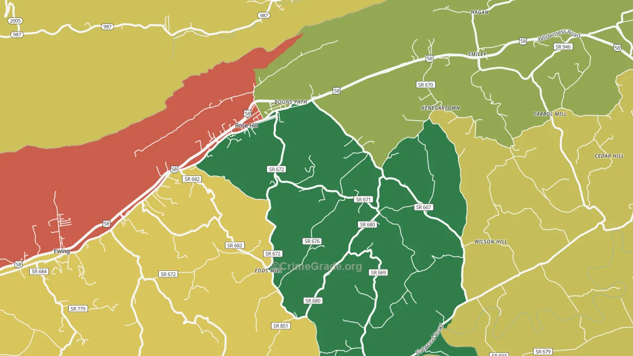 24281, VA Map of Theft Rates