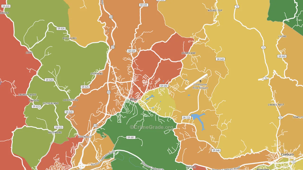 24293, VA Map of Theft Rates