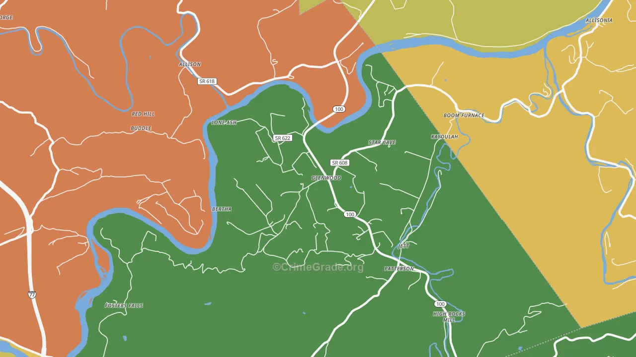 24313, VA Map of Theft Rates