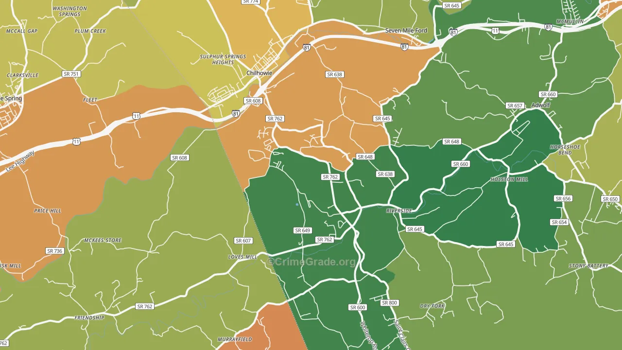 24319, VA Map of Theft Rates
