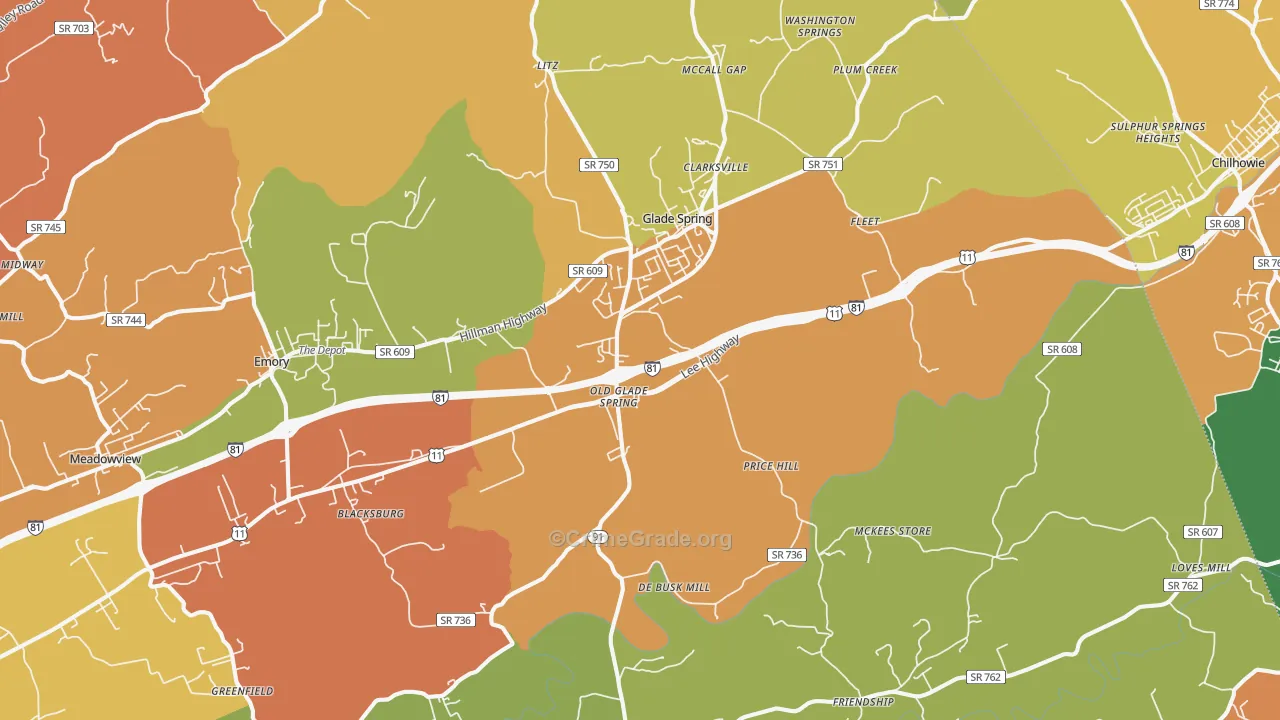 24340, VA Map of Theft Rates