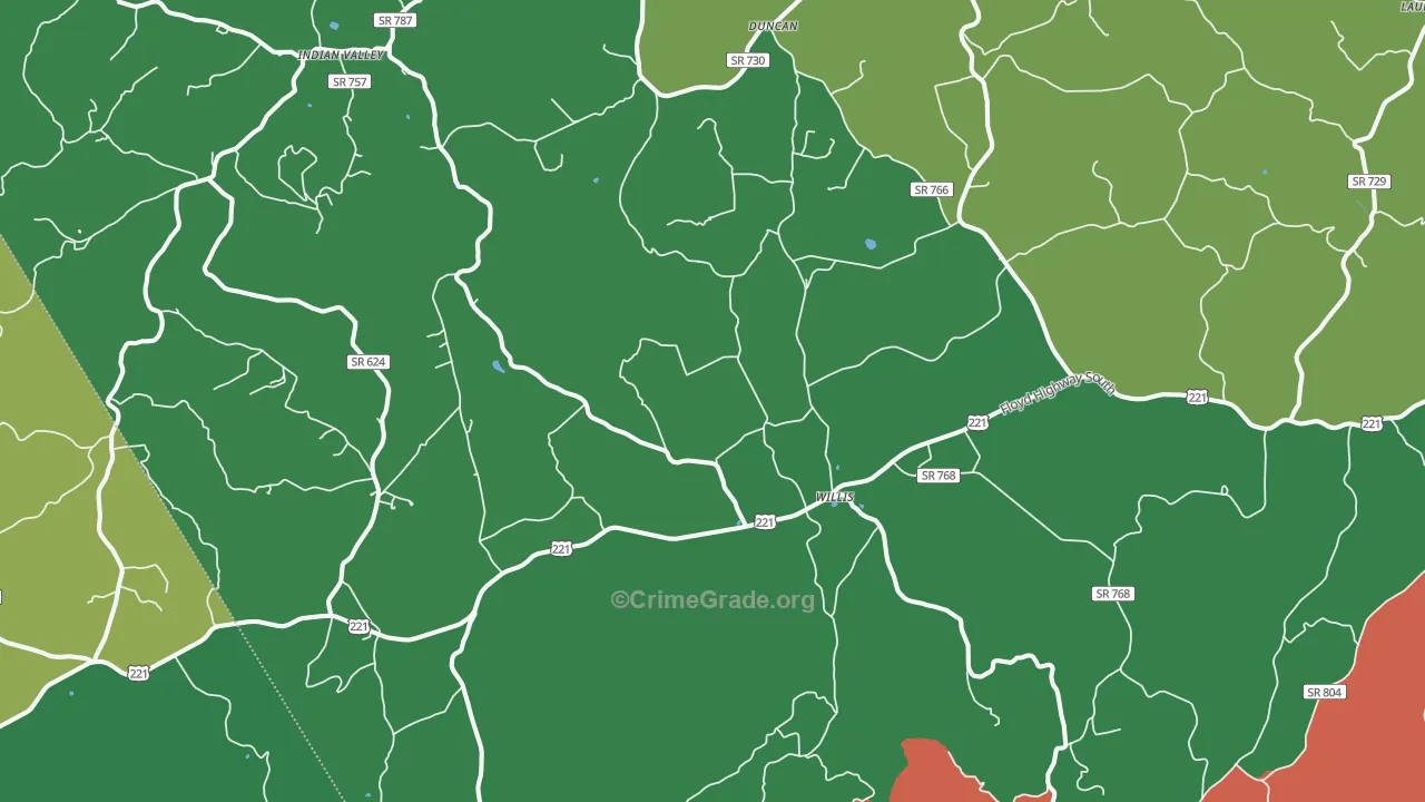 24380, VA Map of Theft Rates