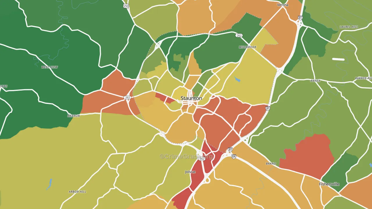24401, VA Map of Theft Rates