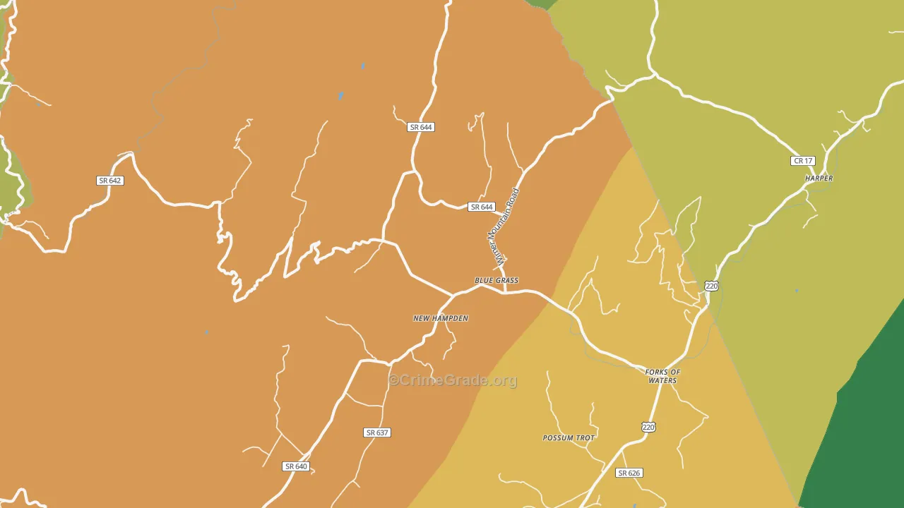 24413, VA Map of Theft Rates