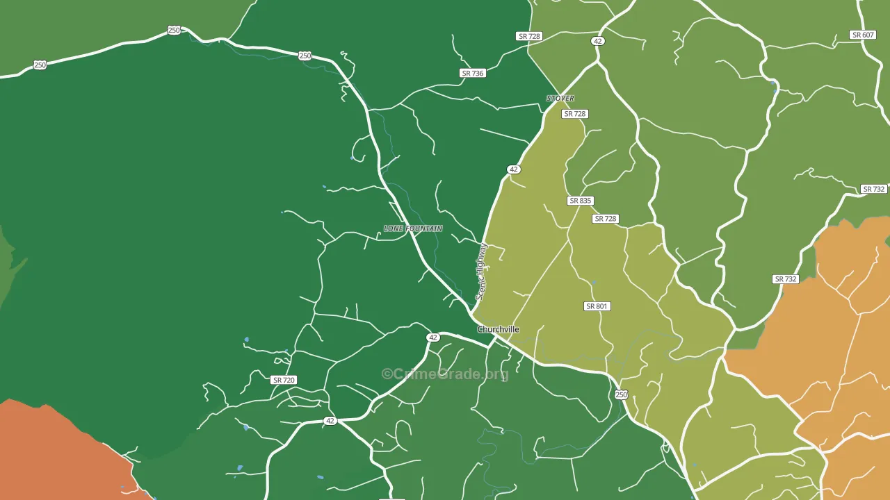 24421, VA Map of Theft Rates
