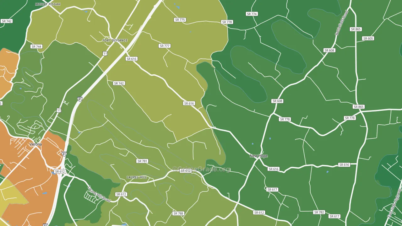 24437, VA Map of Theft Rates