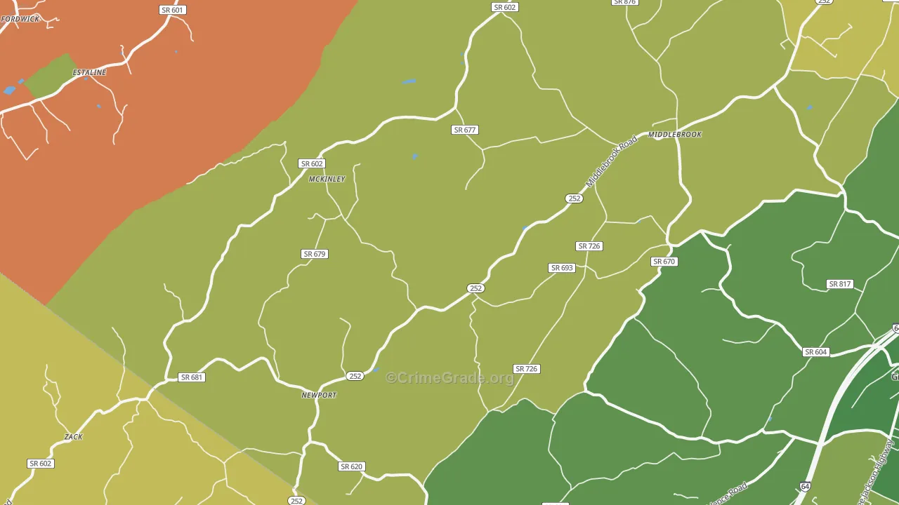 24459, VA Map of Theft Rates