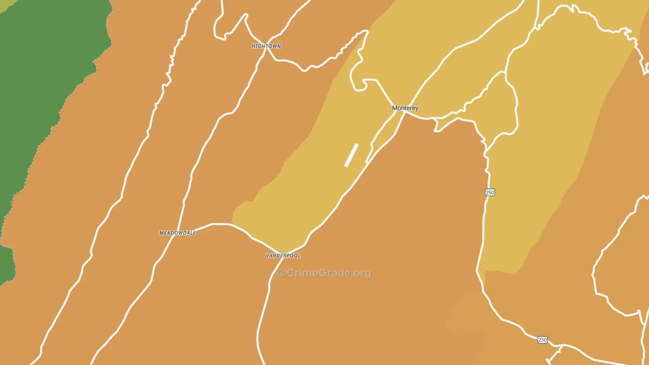 24465, VA Map of Theft Rates