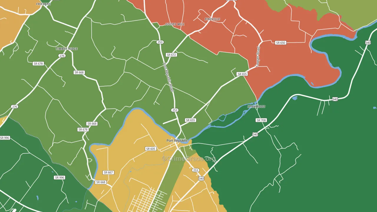 24471, VA Map of Theft Rates