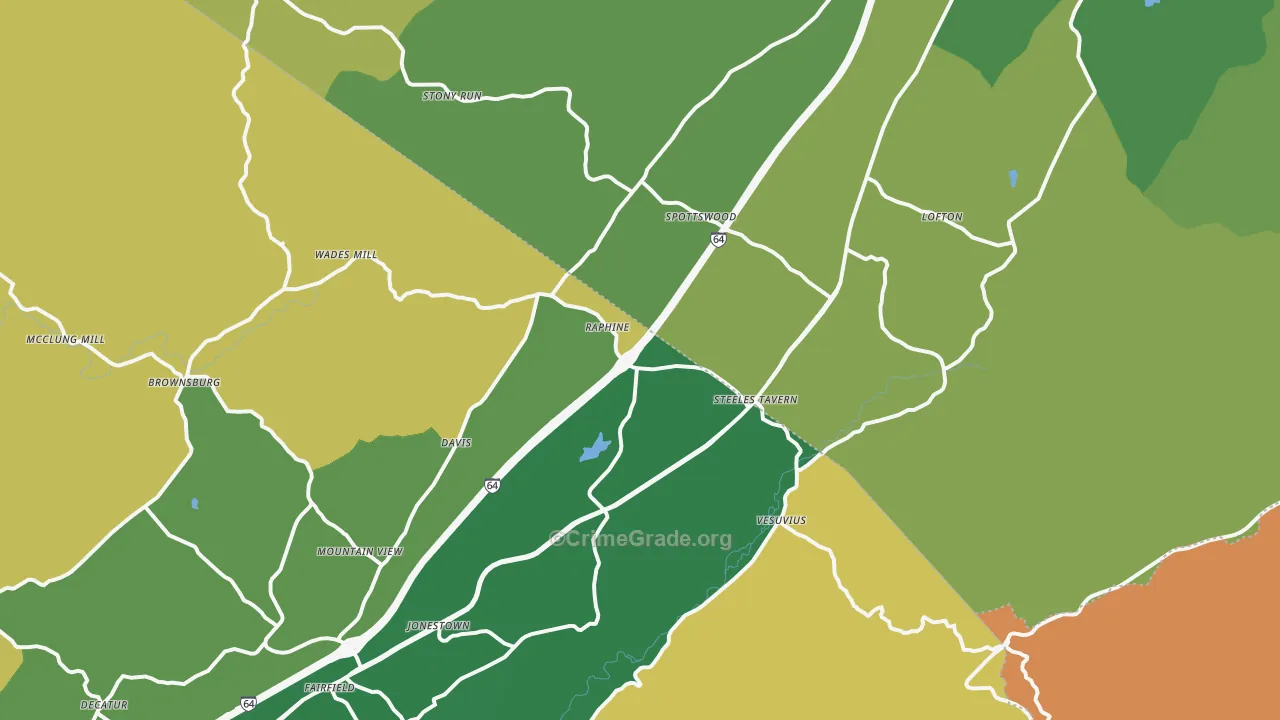 24472, VA Map of Theft Rates