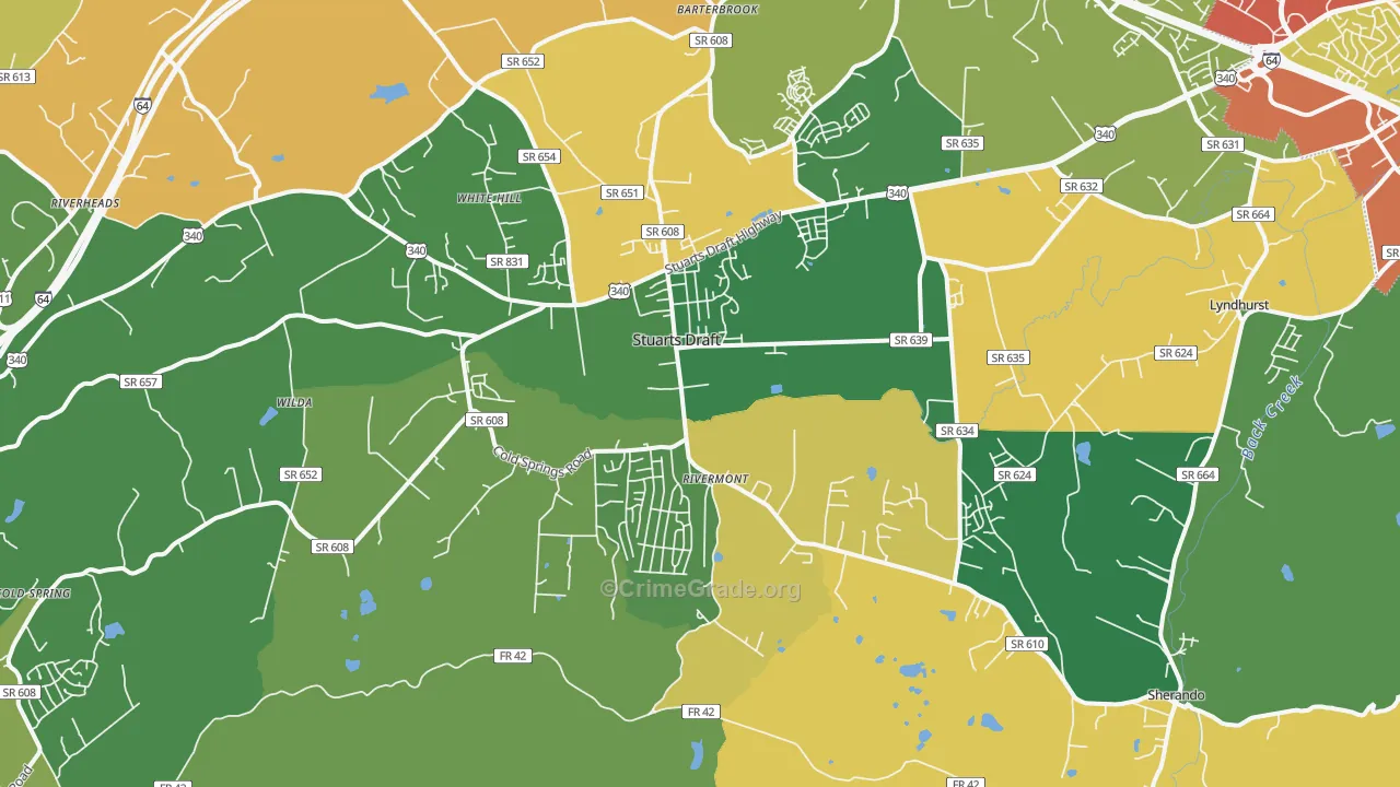 24477, VA Map of Theft Rates